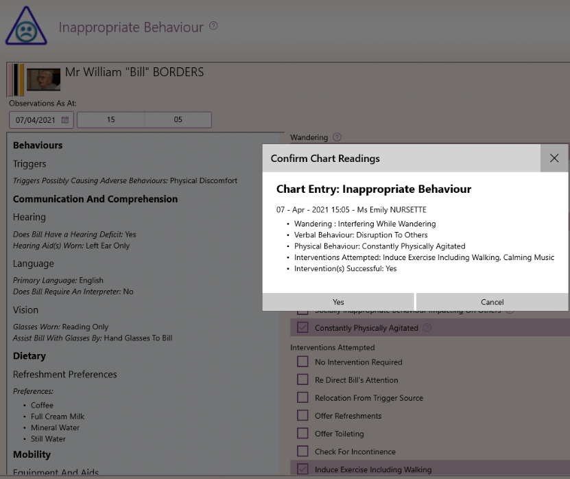 GSO Care Aged Care Software Progress Notes