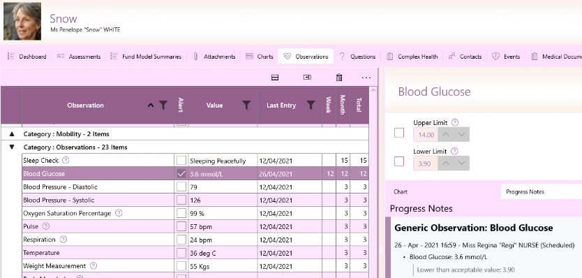 GSO Care Aged Care Software Progress Notes